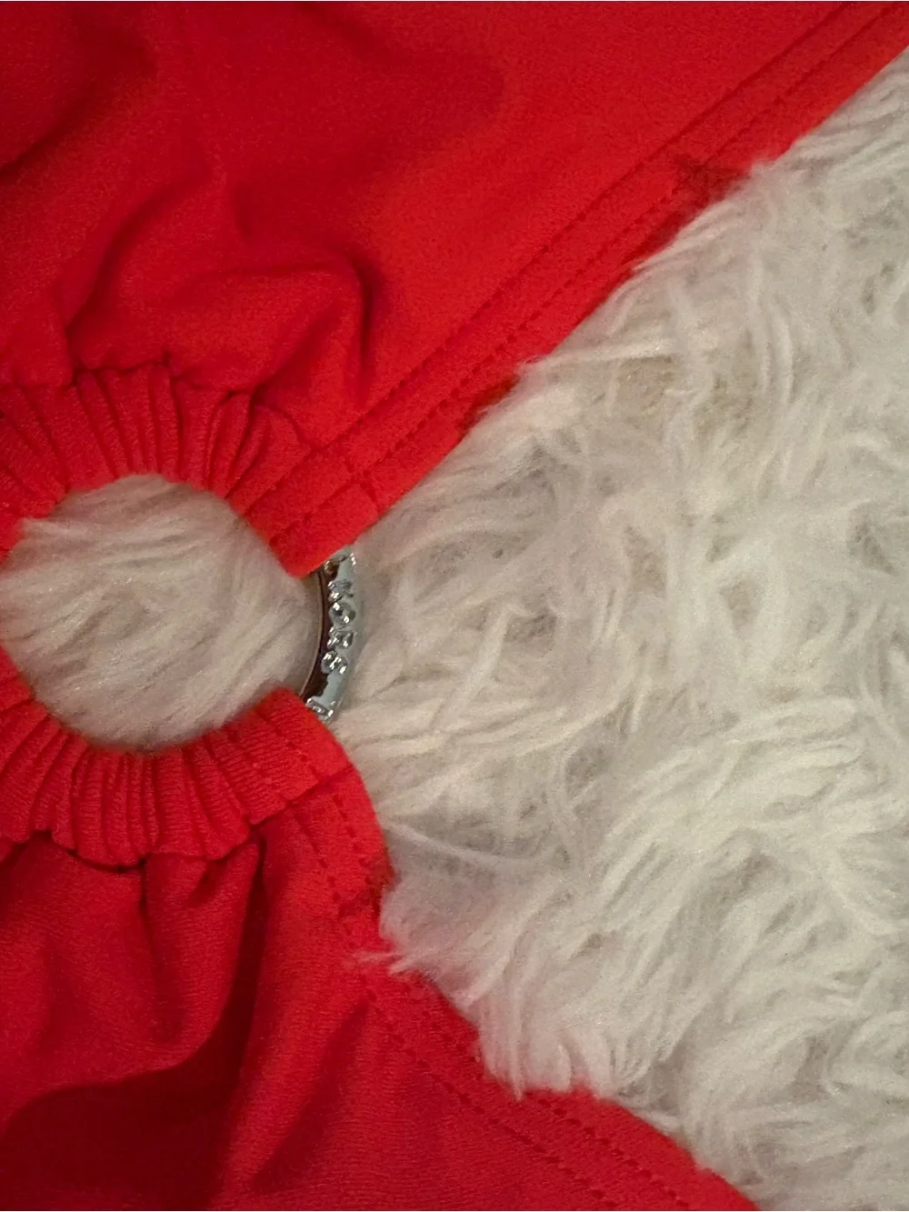 Michael Kors Red Halter Ring Bikini Set